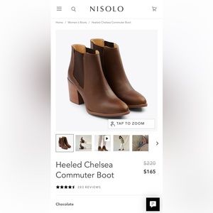 Nisolo Heeled Chelsea Commuter Boot in Chocolate